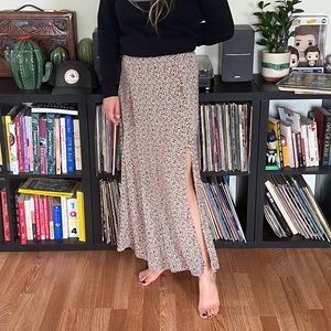 Free people Sammy Button Down Maxi Skirt